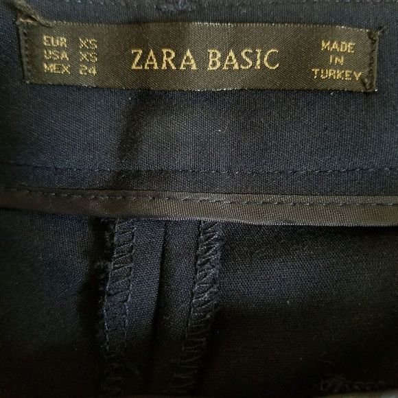 ZARA navy blue  shorts size XS - Picture 3 of 3